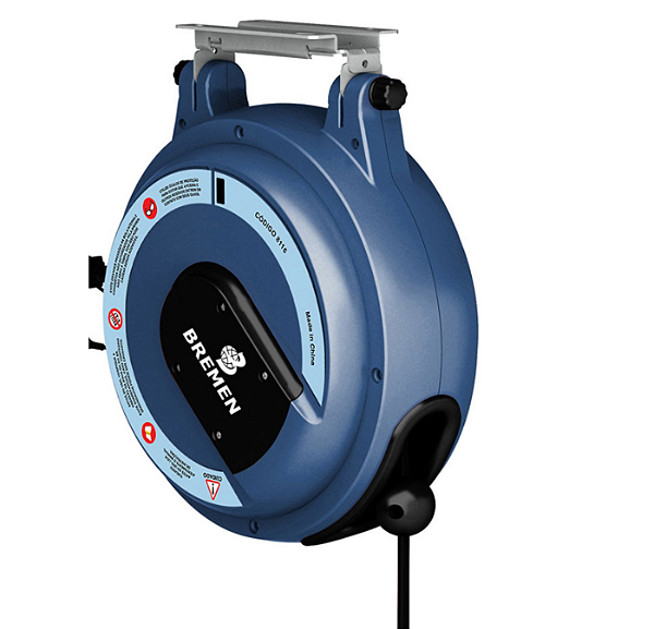 Carretel Elétrico Fechado 15m 127/220V 10A com Cabo Retrátil- Bremen