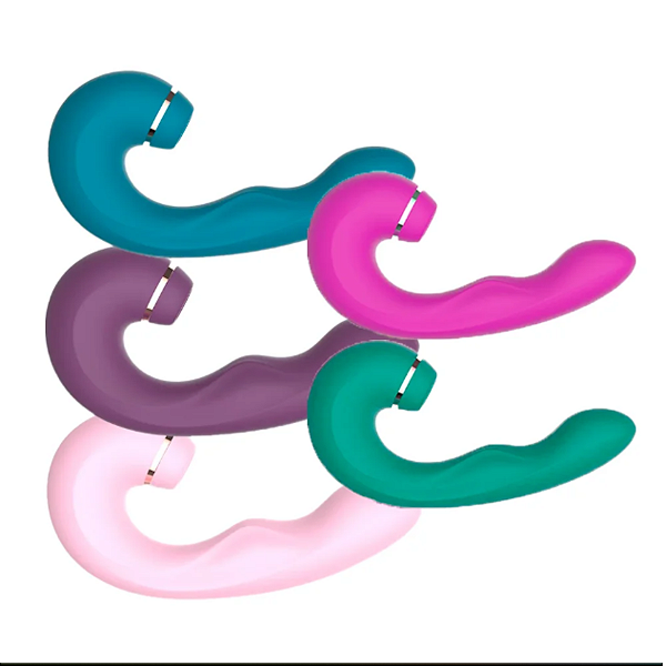 VIBRADOR COM PULSADOR E LINGUINHA PARA CLITORIS