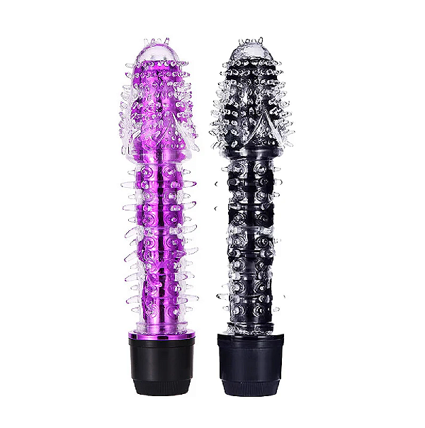 Vibrador Translúcido Personal Texturizado