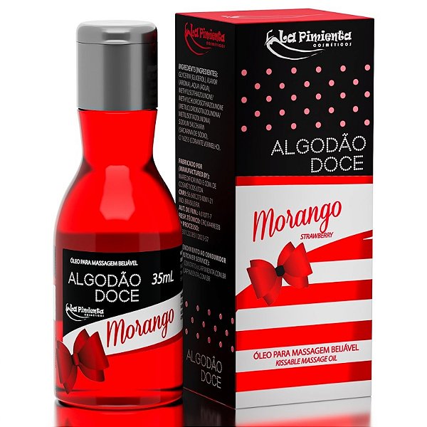 OLEO BEIJAVEL ALGODAO DOCE MORANGO - LA PIMIENTA L042