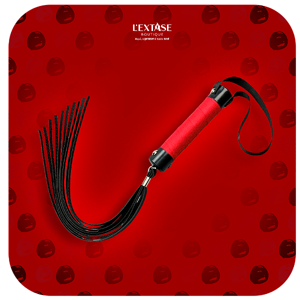 Chicote Tiras 20cm Dominatrixxx Vermelho