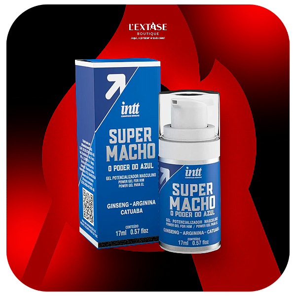 Super Macho O Poder do Azul Gel Potencializador Masculino 17 ml Intt