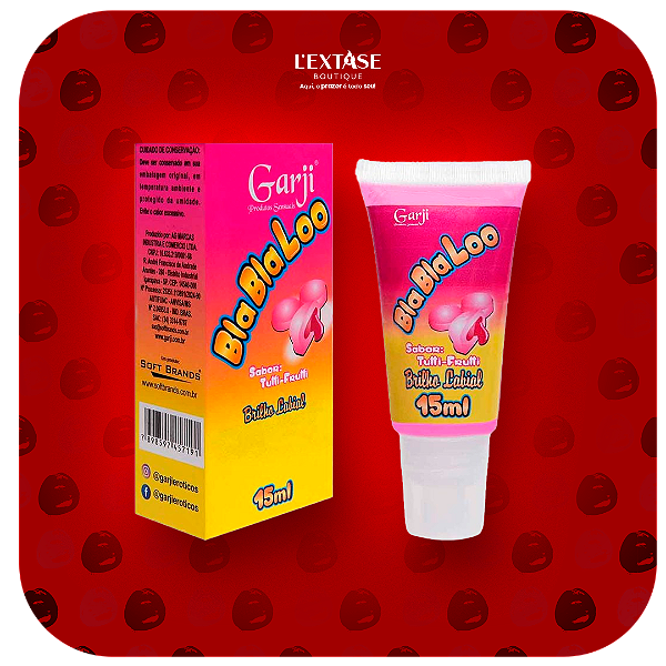 Blablaloo Brilho Labial Beijável 15ml Garji Tutti-Frutti