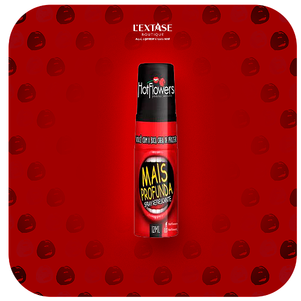 Mais Profunda Spray Refrescante para Sexo Oral 12ml Hot Flowers