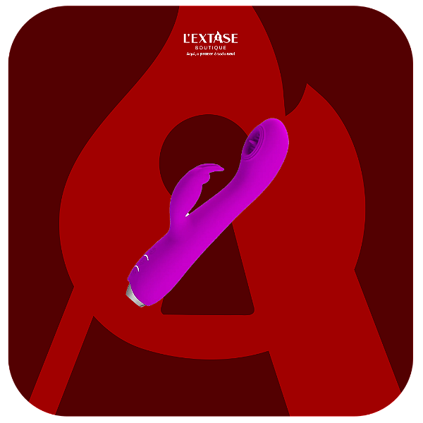 Vibrador Ponto G c/ Simulador de Sexo Oral 12 Modos