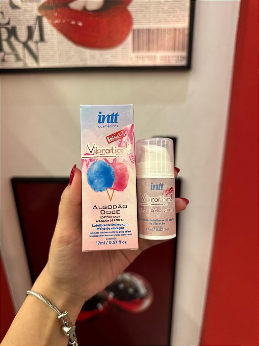 Vibration Power Algodão Doce Gel Com Efeito De Vibração, Pulsação E Aquecimento 17 ML