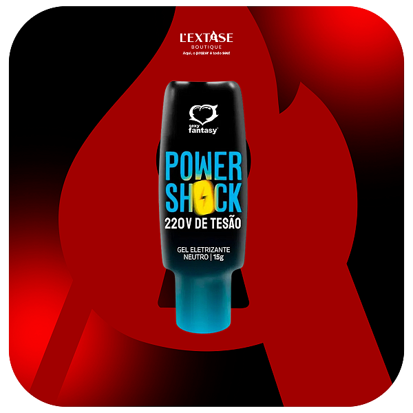 Power Shock 220 V de Tesão Gel Eletrizante Neutro 15g