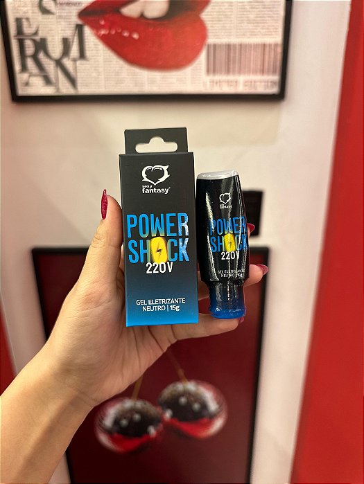 Power Shock 220 V de Tesão Gel Eletrizante Neutro 15g