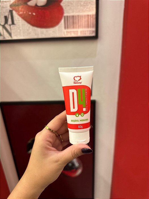 D4 Lubrificante Íntimo Beijável 60g