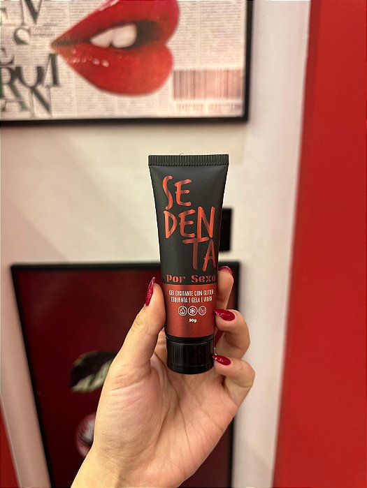 Sedenta Por Sexo Gel Comestível com Glitter 50g