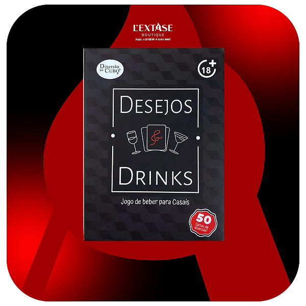 Desejos e Drinks – Jogo de Cartas Diversão ao Cubo