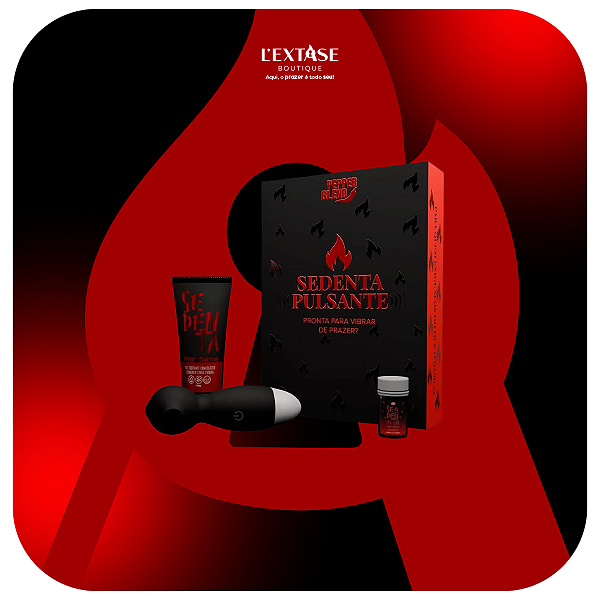 Kit Sedenta Pulsante com Estimulador de Clitóris Sedenta por Sexo e Pepper Ball Pepper blend