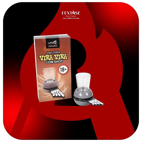 Jogo Roleta De Drinks Vira Vira com Shot Unika