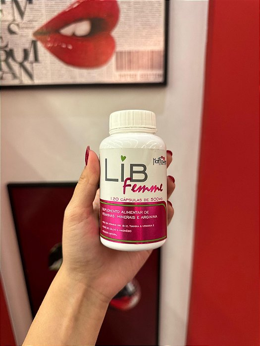 Lib Femme Suplemento Alimentar de Vitaminas com 120 Cápsulas Hot Flowers