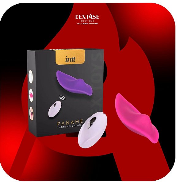 Paname Vibrador de Calcinha com 12 Vibrações em Silicone Intt