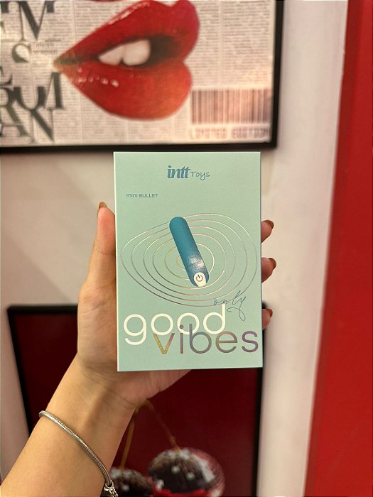 GOOD VIBES MINI BULLET COM VIBRADOR AZUL TIFFANY