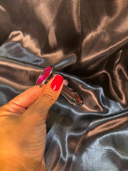 Plug Anal de Aço em Formato Redondo Tamanho P