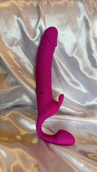 Vibrador de Ponto G e Clitóris com Tapping - Strapless - 4.0 x 28.3cm
