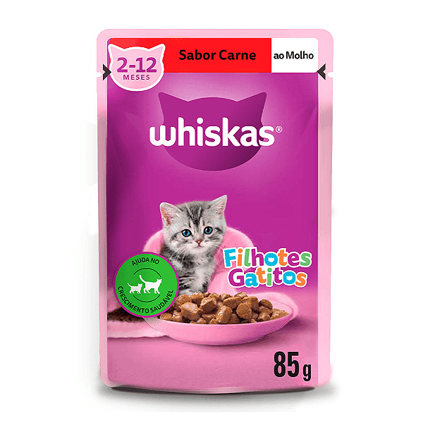 Whiskas Sache Filhote Carne 85g