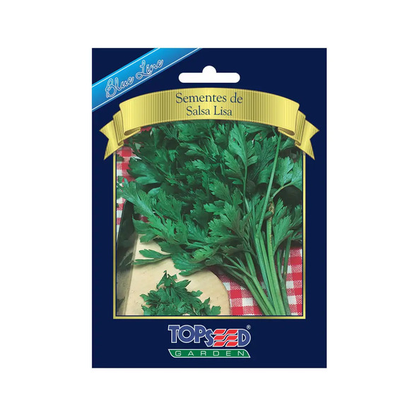 Sementes de Salsa Lisa Blue Line Topseed Garden Único