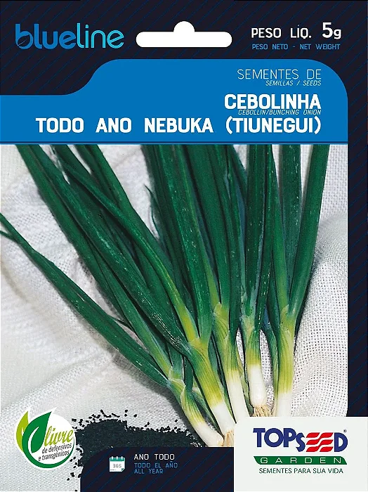 Semente Cebolinha Todo Ano 5g - Topseed