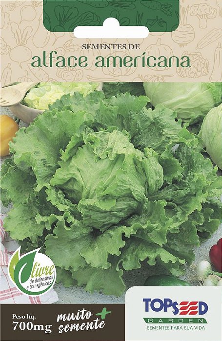 S Alface Americana (700mg) - Topseed