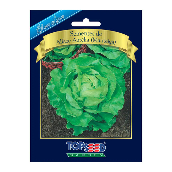 Sementes de Alface Aurélia Blue Line Topseed Garden Único