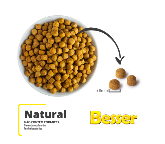 Ração Besser Natural Ad Rpm Por Kg - Granel