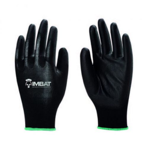 Luva Helanca Pu Preta N°10 Xg - Imbat