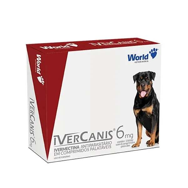 Ivercanis 6 Mg Com 4 Comprimido
