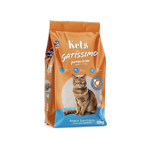 Areia Gatissimo Premium 12 Kg (s/ Perfume)