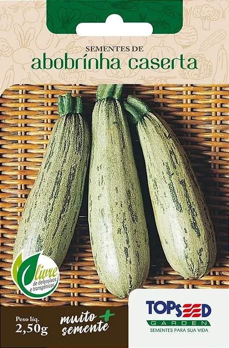 Sementes Abobrinha Caserta (2,5g) - Topssed