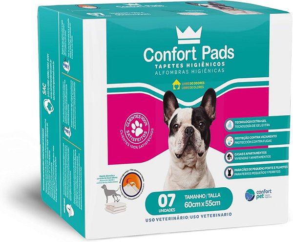 Tapete Higienico Confort Pad 60x55cm 7un -