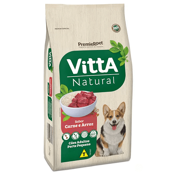 Vitta Natural Caes Ad Carne Pequeno Porte 3kg Premier