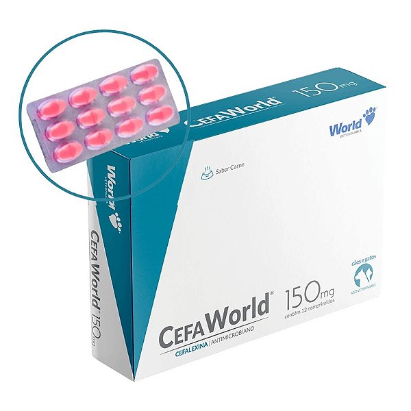 Cefaworld 150mg Com12 Comprimido - Cefalexina