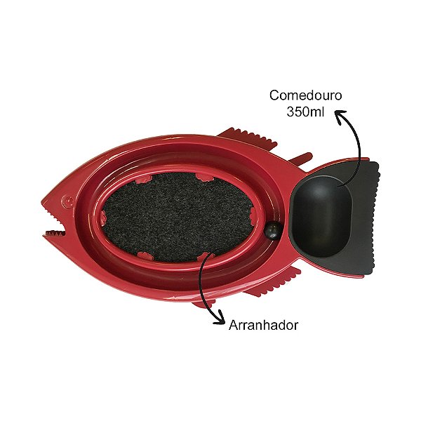 Arranhador Durafish Vermelha - Durapets