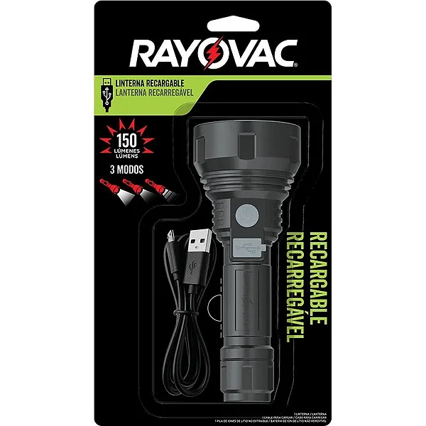 Lanterna Recar 150lm - Rayovac