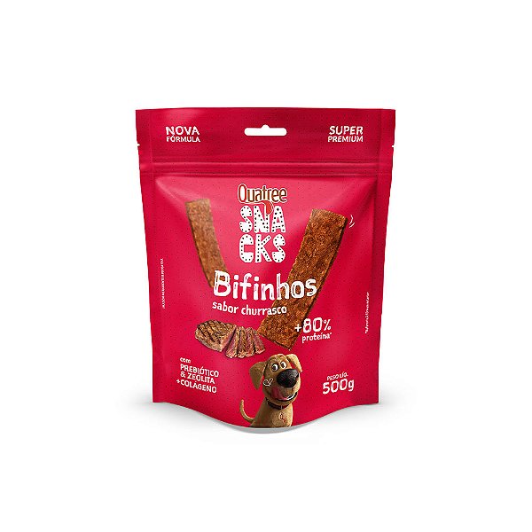 Bifinhos Quatree Snacks Sabor Churrasco 500g