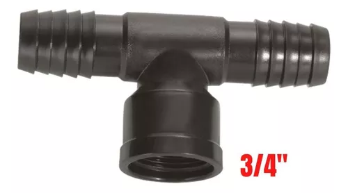 Tee Interno 90° C/ Rosca 3/4 - Preto