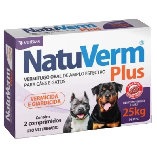 Natu Verm Plus 1.650mg (cx 2 Comprimio)