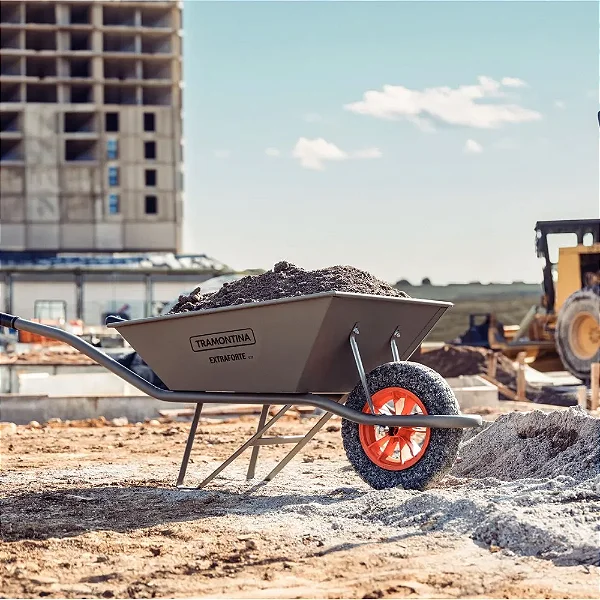 Carrinho De Mao Pneu Macico Extra Fort G20 / 65litros Tramontina