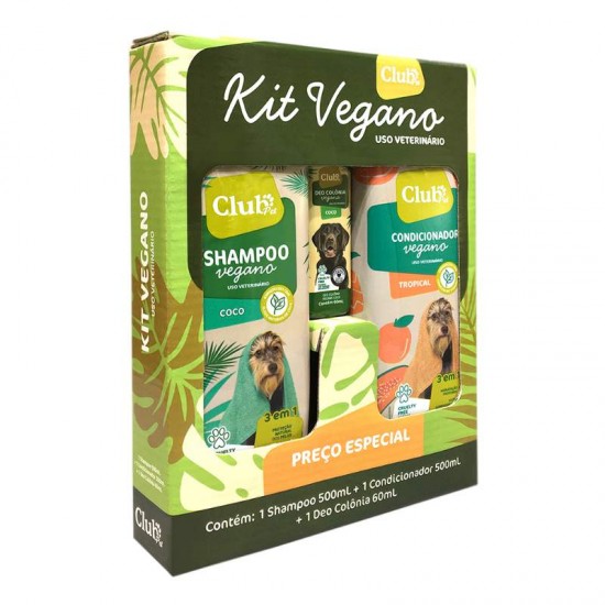 Kit Shampoo + Cond E Perfume Vegano 500ml - Club