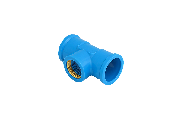 Tee Lr Latao 25 X 1/2 (rosca No Meo) Azul Krona