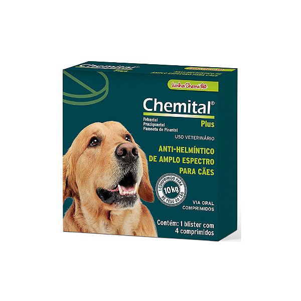 Chemital Plus Com 4 Comprimidos