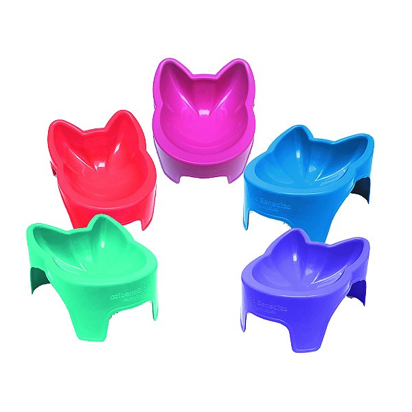 Comedouro Para Gato 150ml Lilas