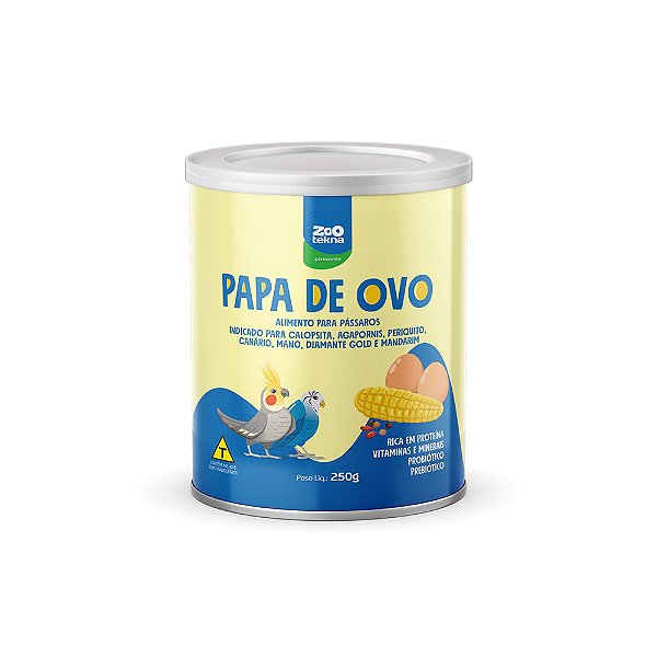Papa Passaros C/ovo 250g - Zoo Tekna