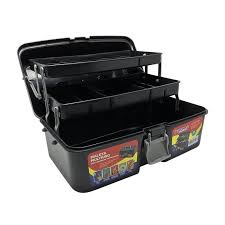 Caixa De Pesca 2 Bandejas Articuldas Preta - Arqplast