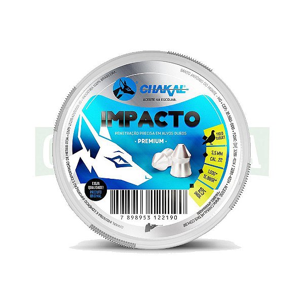 Chumbinho 5,5mm Impacto 125pcs Chakal