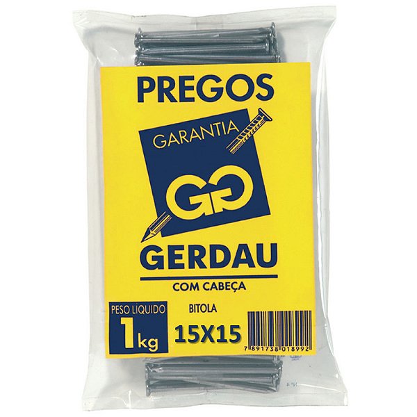 Prego Gerdau 15 X 15 1kg