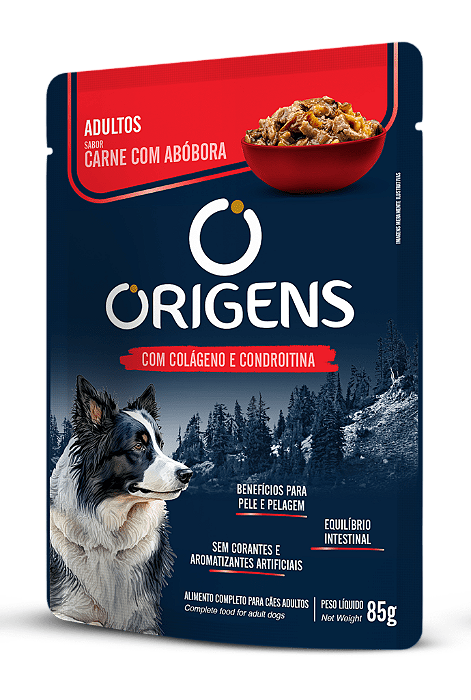 Sache Origens Caes Carne / Abobora 85g